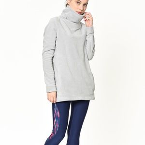 Nike Gray Therma Cowl Neck Polar Fleece 